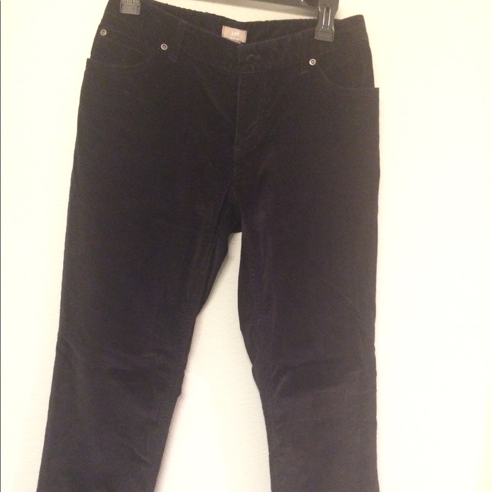 J.jill Women’s Black Corduroy pants Slim Leg Sz8